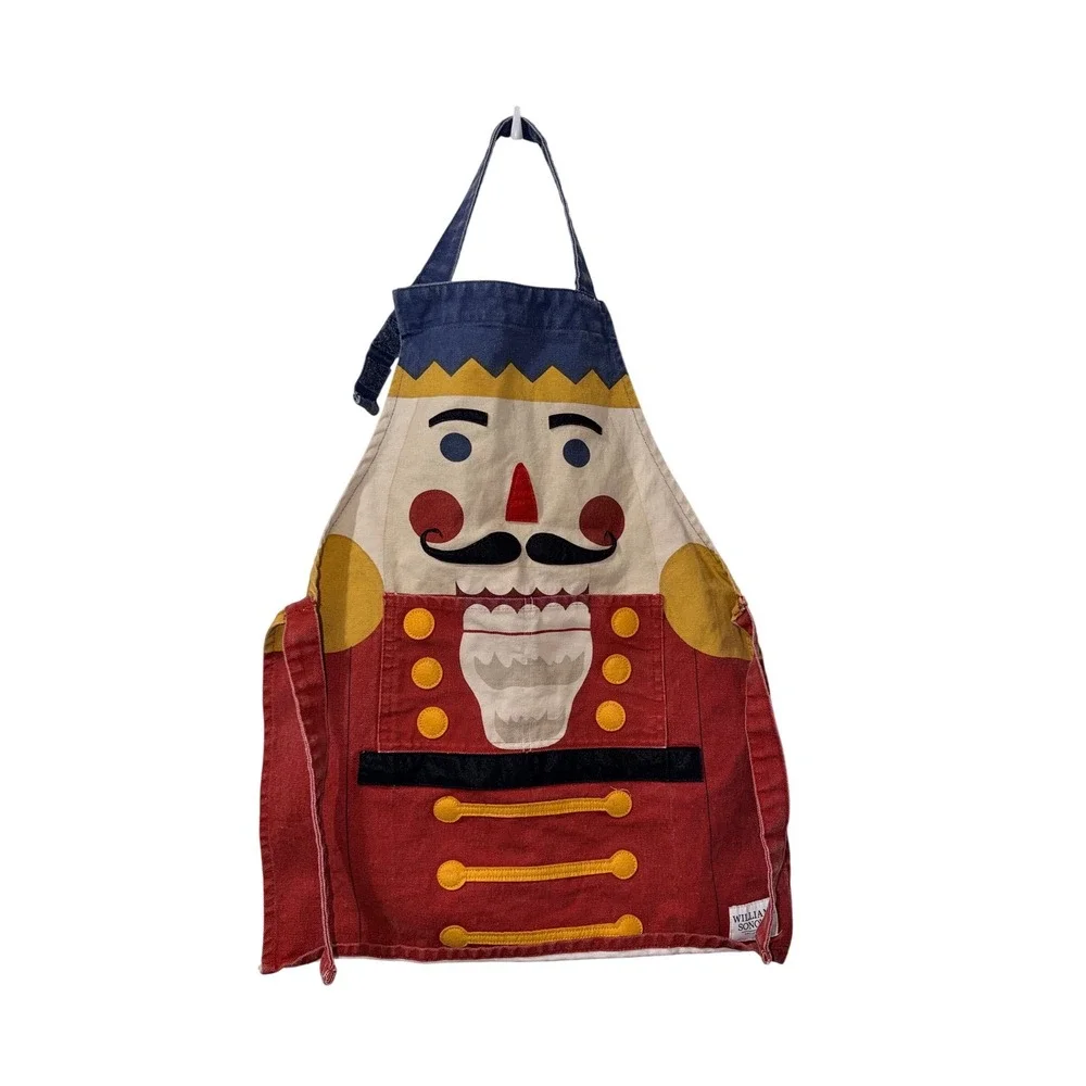 Williams Sonoma Nutcracker Child Apron Kids Holiday Kitchen Cooking Baking